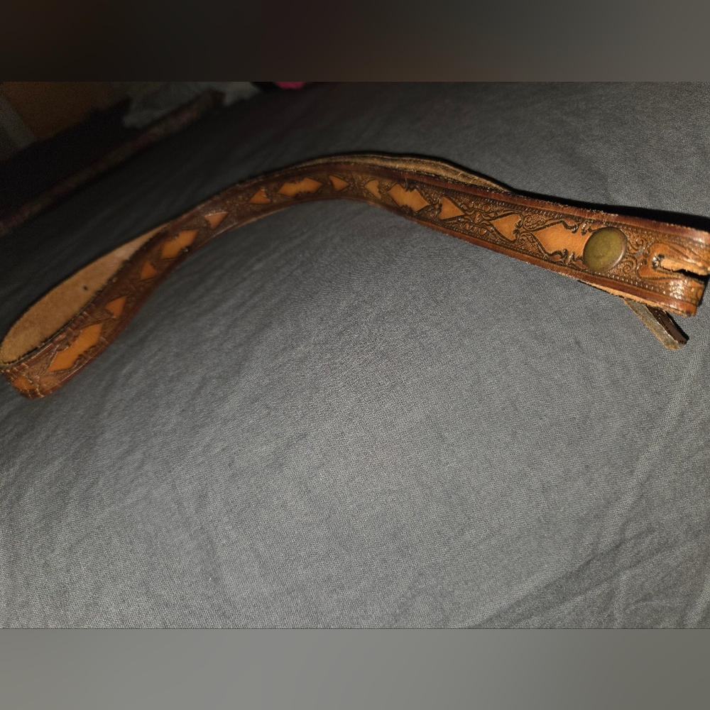 Western Style Leather Belt Small